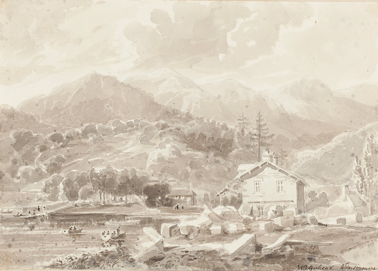 Waterhead, Lake Windermere (wc paperilla) tekijältä John Harden