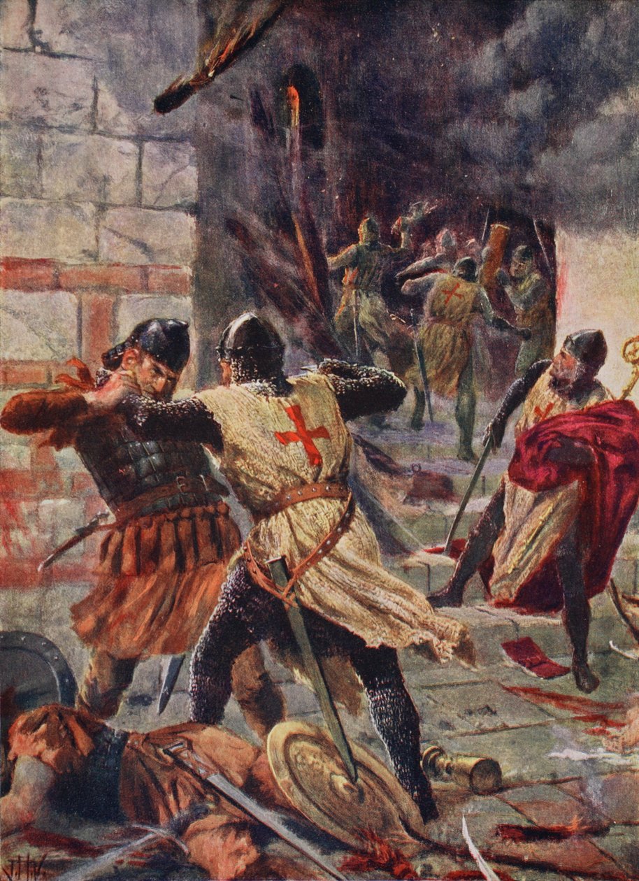 Konstantinopolin valtaus ristiretkeläisten toimesta tekijältä John Harris Valda