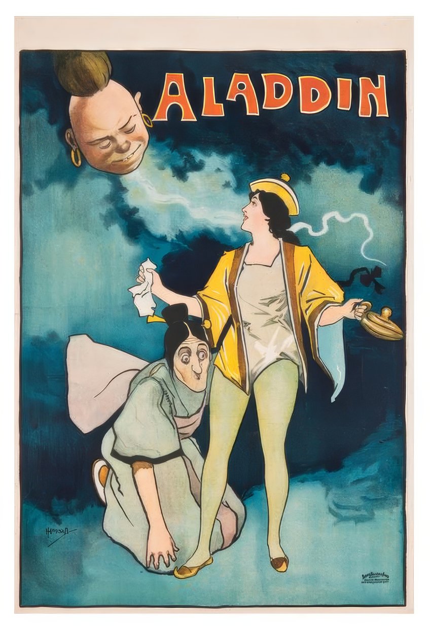 Aladdin / J. Hassall / Plakat, 1893-1899 tekijältä John Hassall