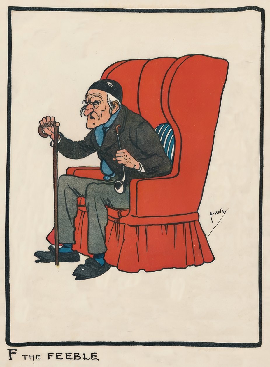 F the Feeble / J. Hassall / Zeichnung, 1903 tekijältä John Hassall