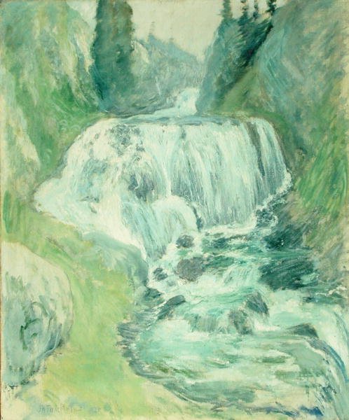 Cascades Waterfall (öljy kankaalle) tekijältä John Henry Twachtman