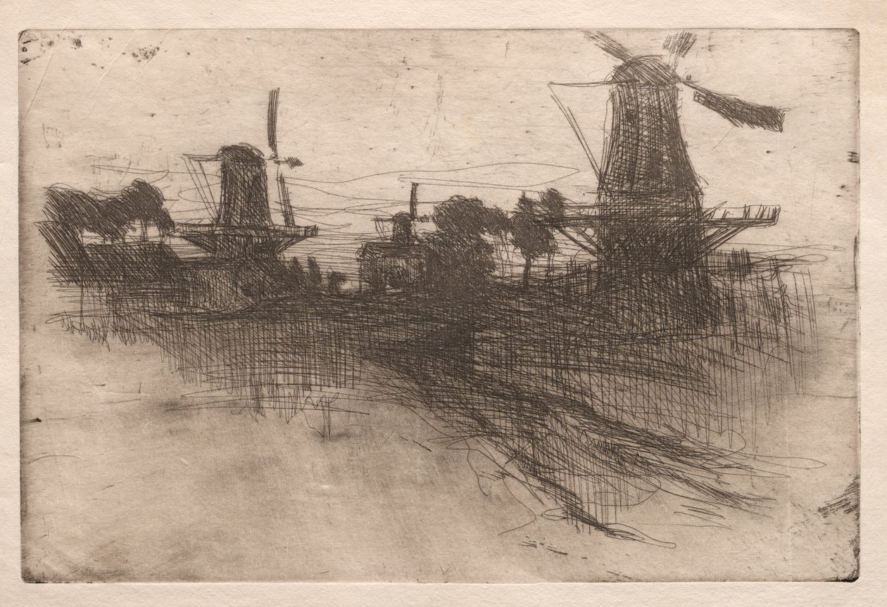 Ilta, Dordrecht, 1881-1883. tekijältä John Henry Twachtman