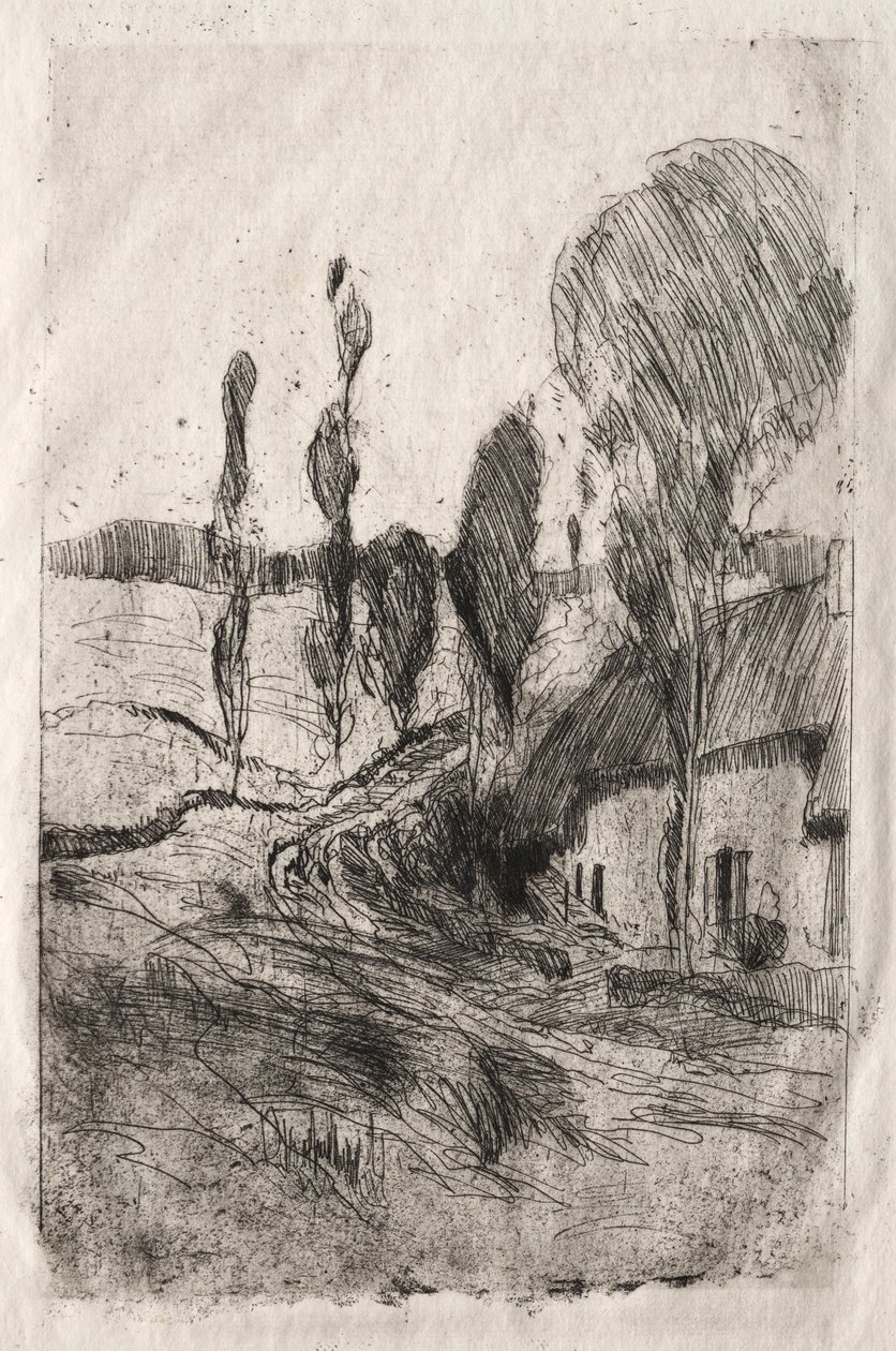 Ranskalainen maisema, n. 1884-89. tekijältä John Henry Twachtman