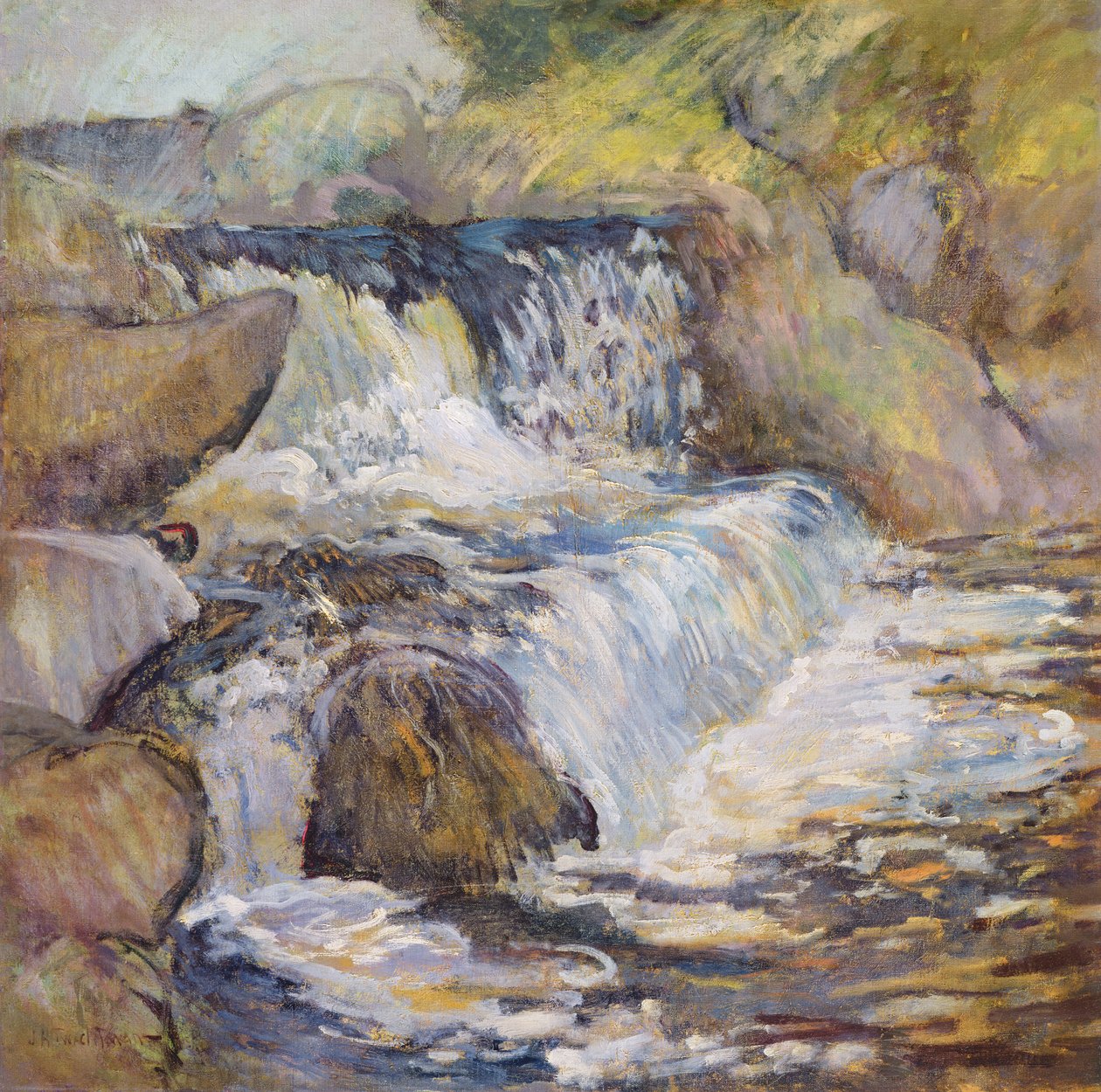 Kaskadi, noin 1889 tekijältä John Henry Twachtman