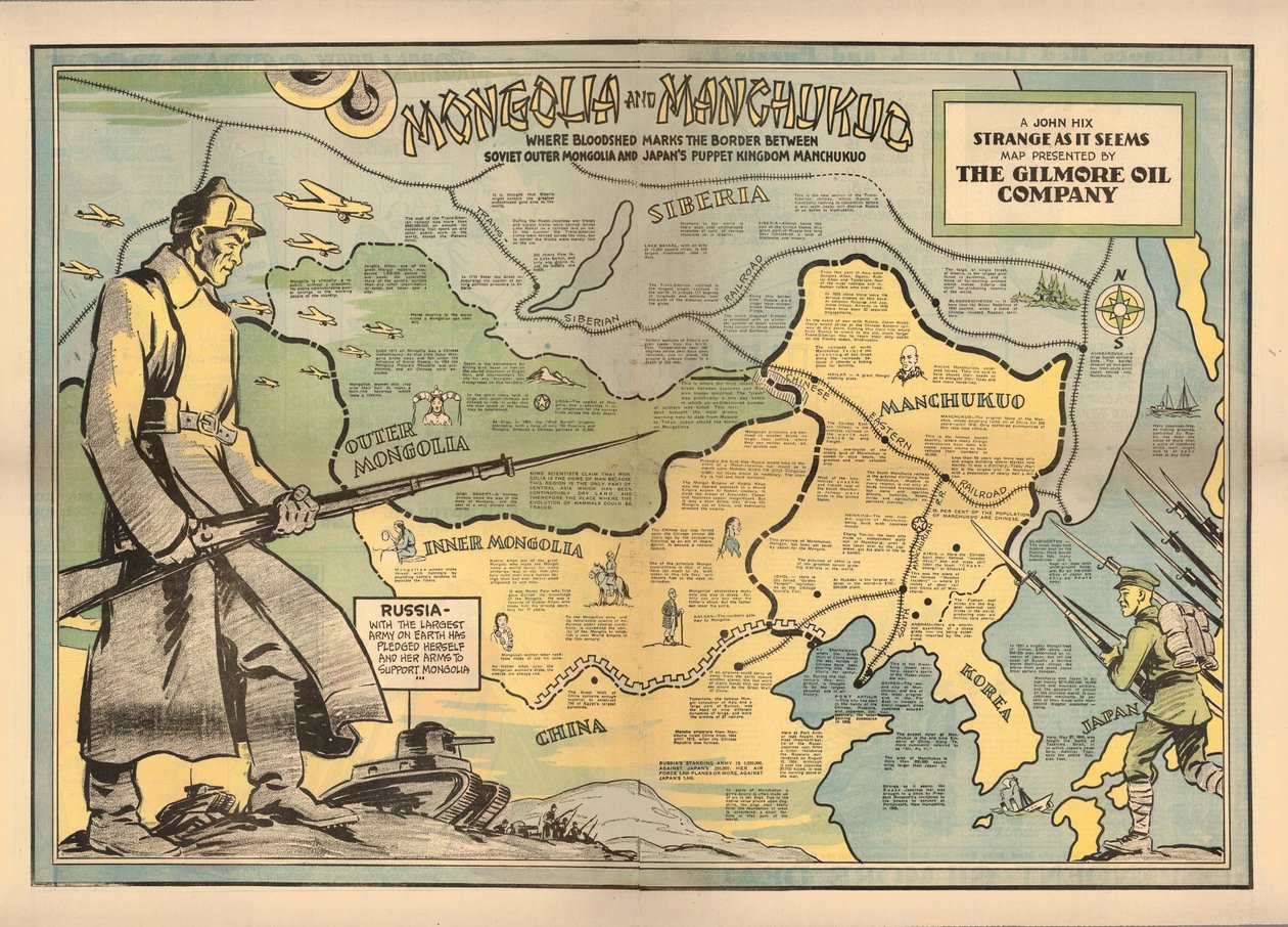 Mongolia ja Manchukuo, 1936. tekijältä John Hix