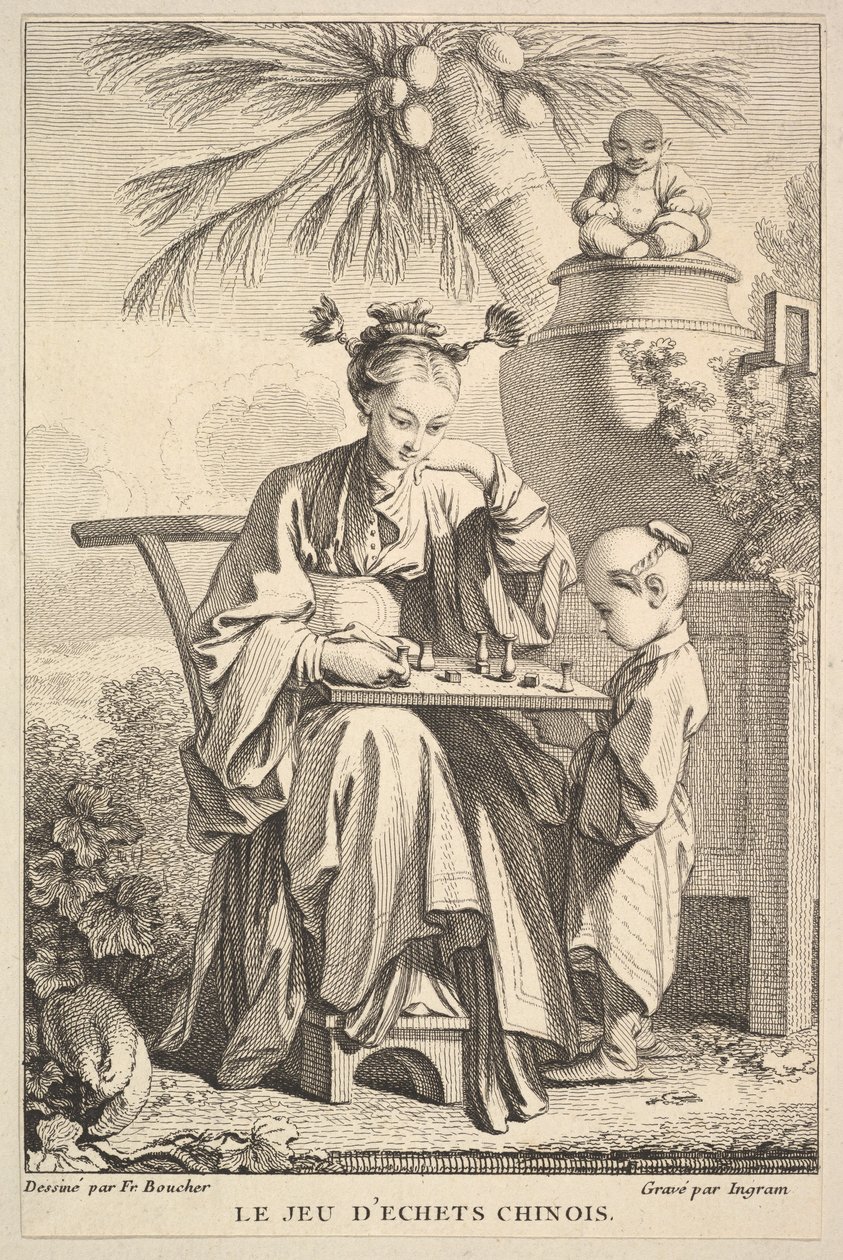 Peli Kiinan shakki, 1741-63. tekijältä John Ingram