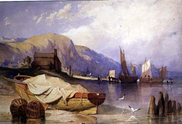 Rannikkokohtaus tekijältä John Joseph Cotman