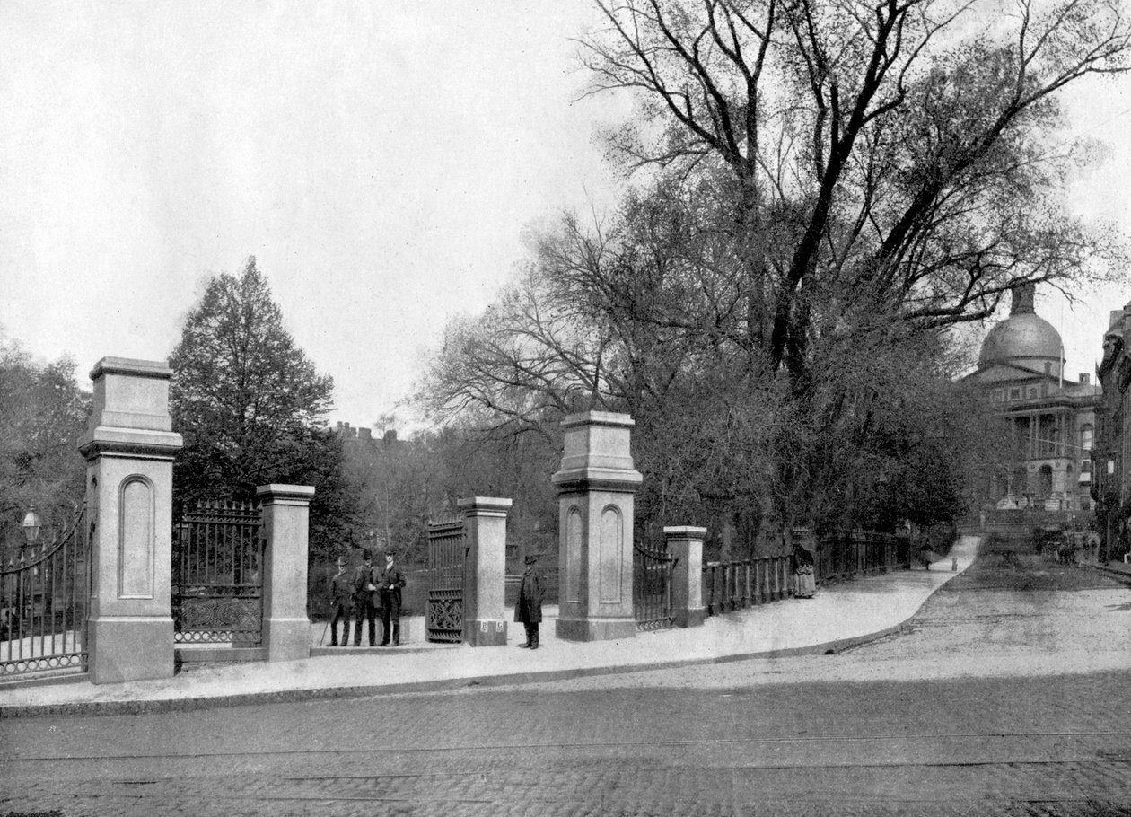 Boston Common, Boston, Massachusetts, USA, 1893. tekijältä John L. Stoddard