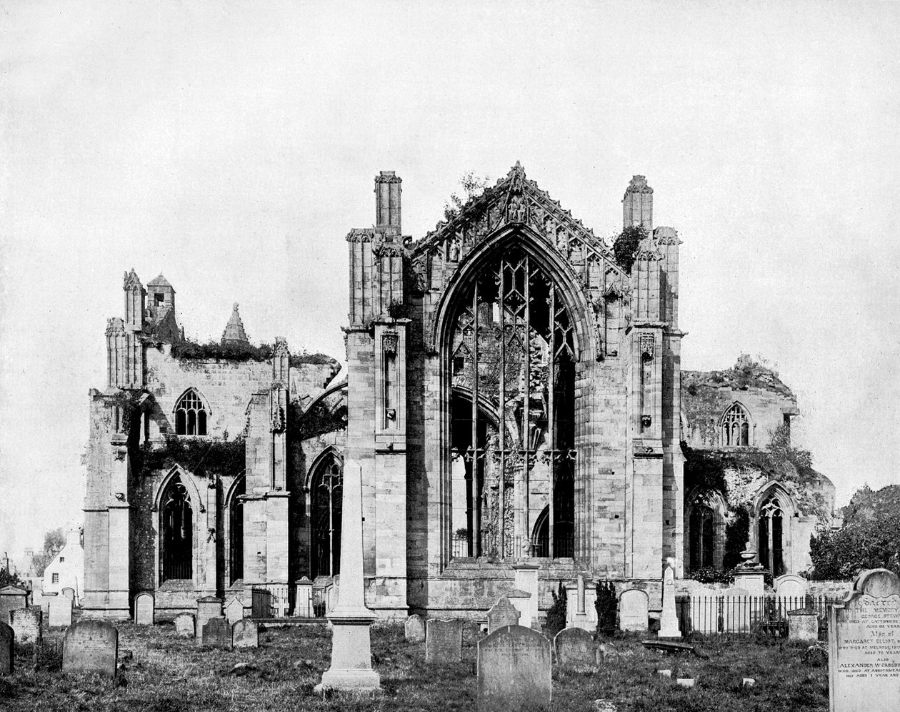 Melrose Abbey, Skotlanti, 1893. tekijältä John L. Stoddard