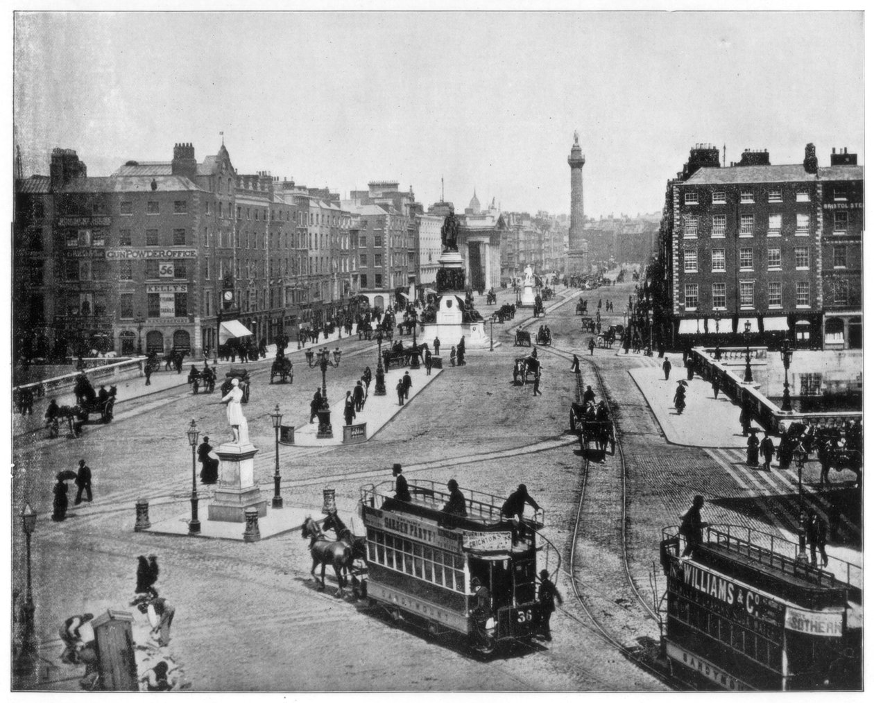 Sackville Street, Dublin, 1800-luvun loppu. tekijältä John L. Stoddard