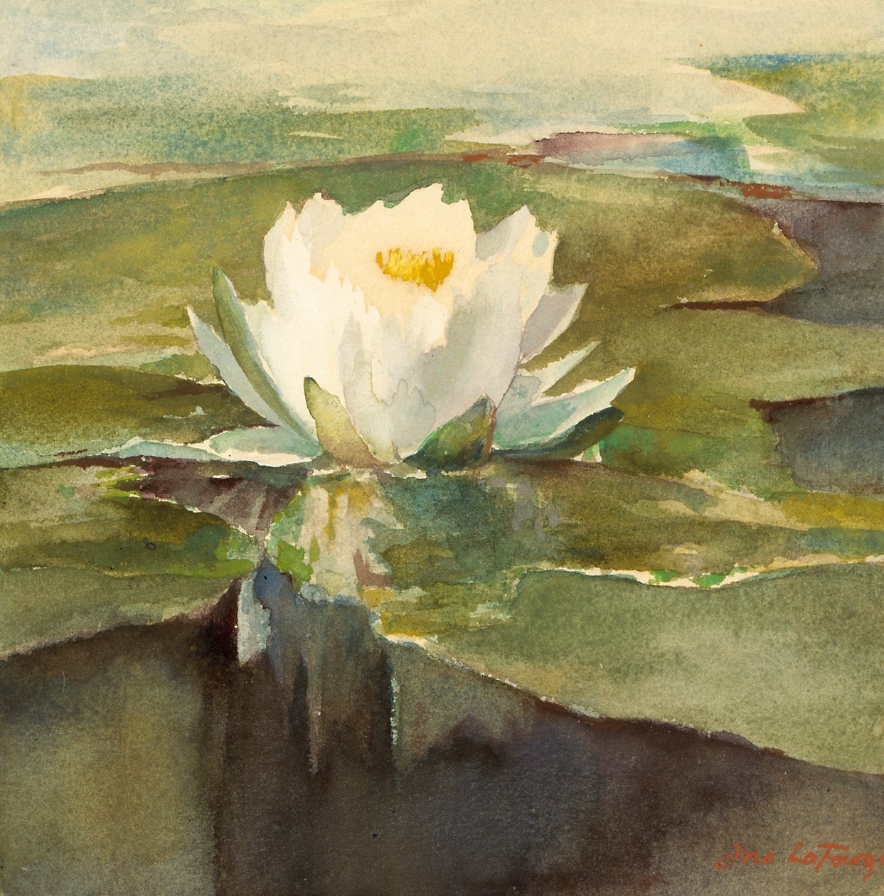 Vesililja auringonvalossa, n. 1883. tekijältä John La Farge