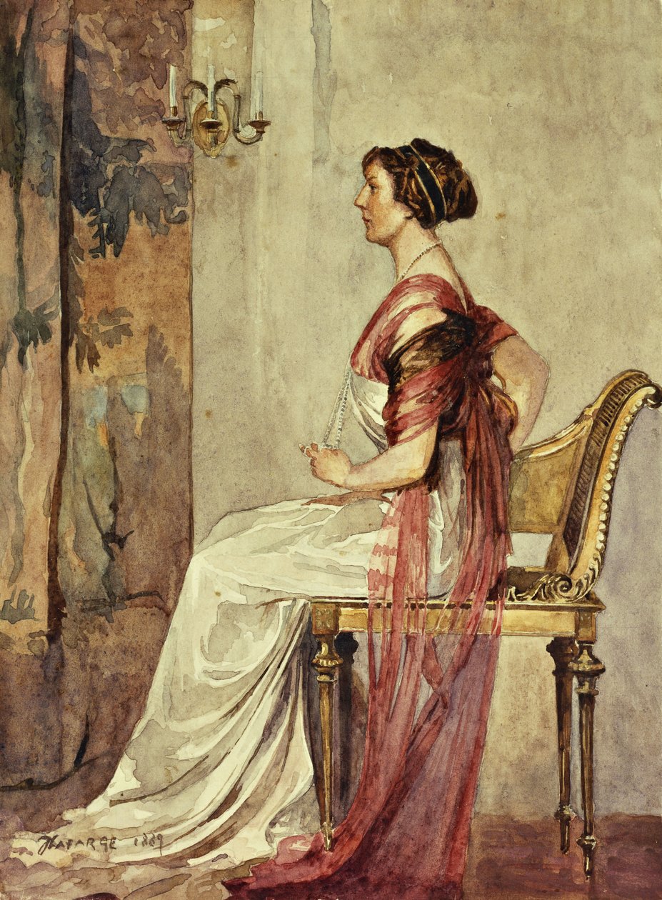 Istuva nainen, tekijältä John La Farge or Lafarge