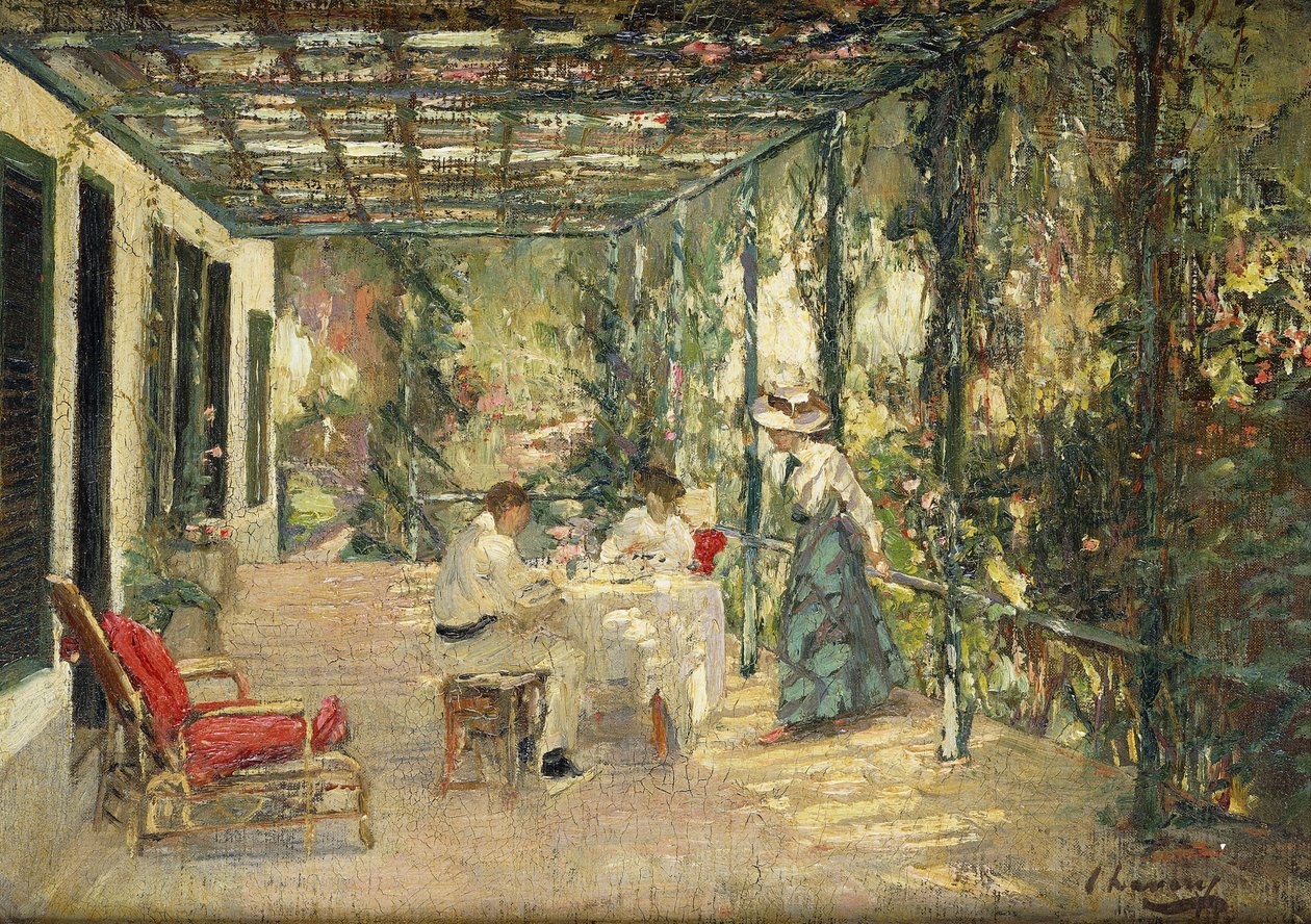Aamiainen Terassilla tekijältä John Lavery