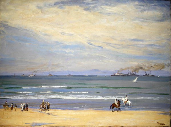 Ranskalaiset tykkiveneet, Tanger Bay tekijältä John Lavery