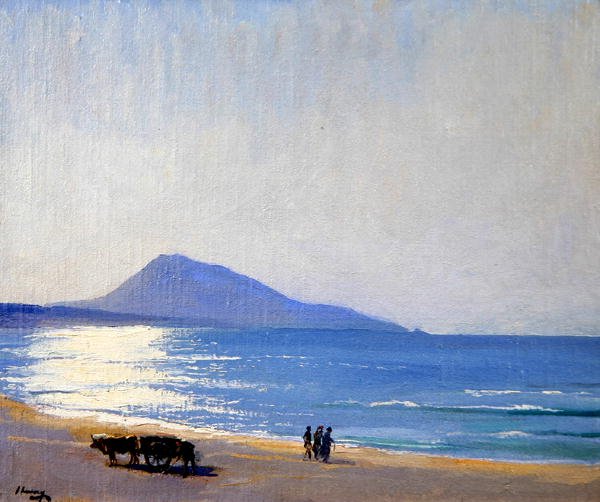 The Beach, Tanger (öljy kankaalle) tekijältä John Lavery