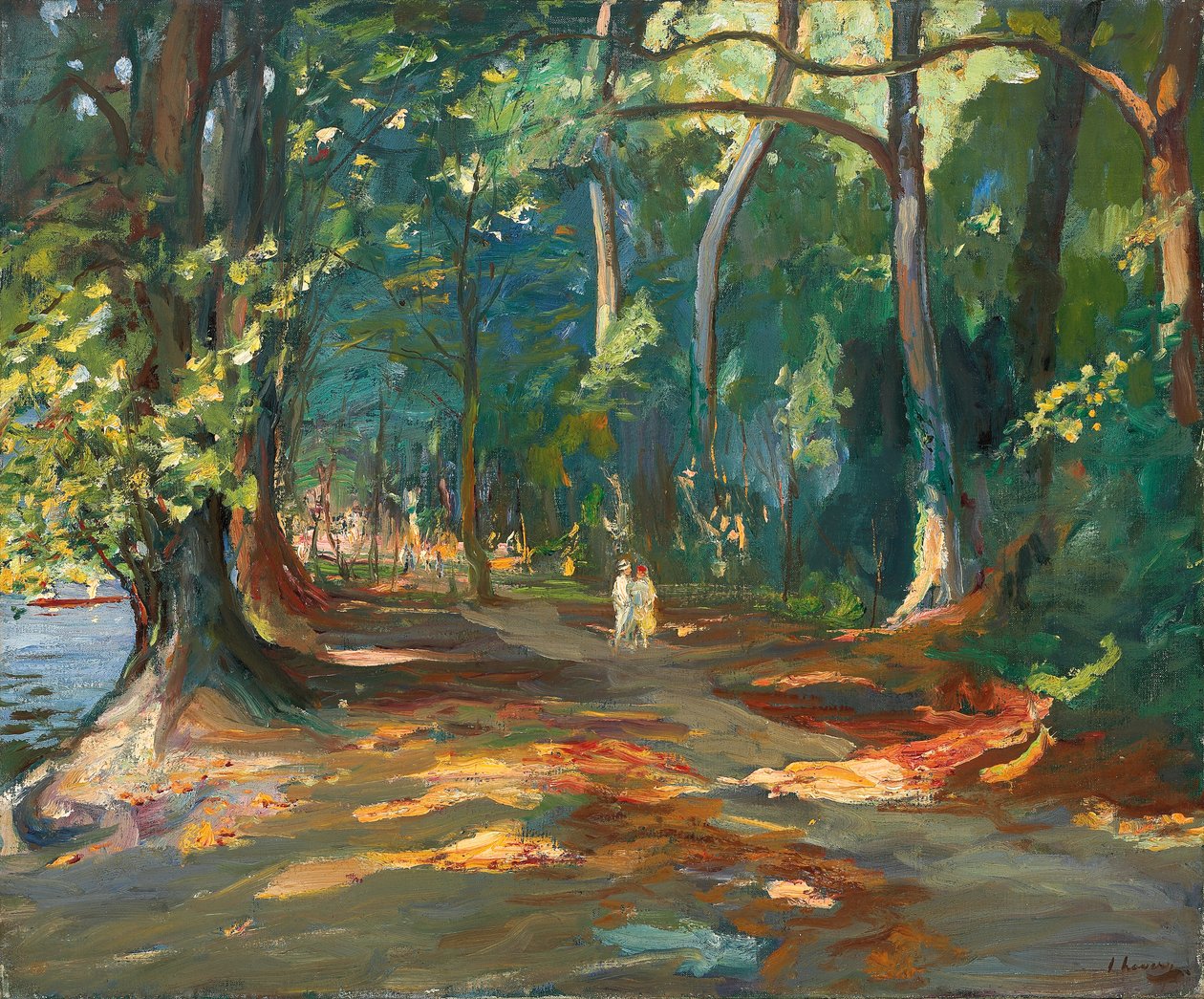 Polku joen rannalla, Maidenhead tekijältä John Lavery