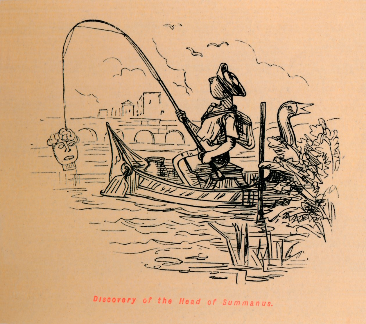 Summanuksen päällikön löytö, 1852 tekijältä John Leech