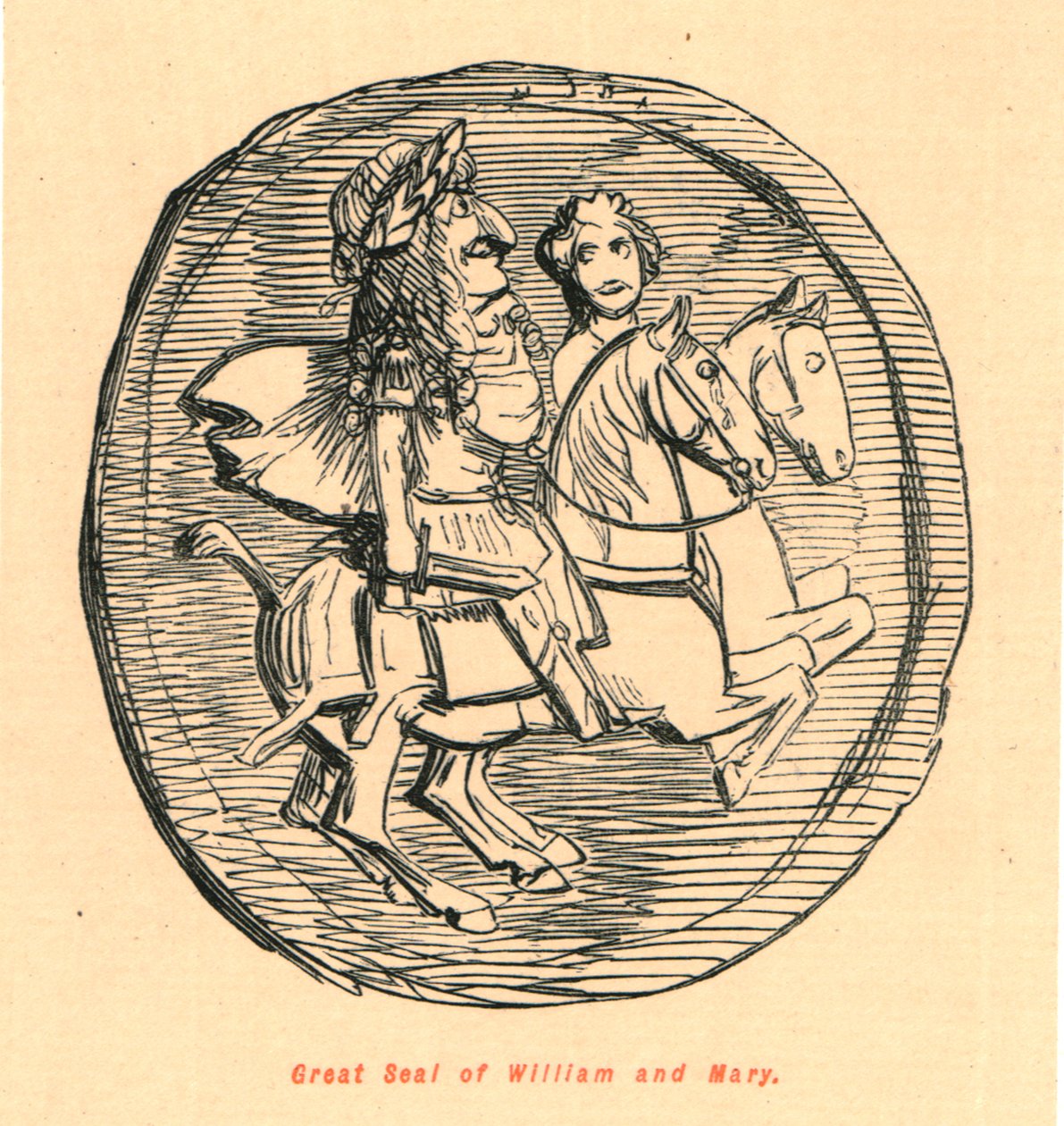 Williamin ja Marian suuri sinetti, 1897. tekijältä John Leech