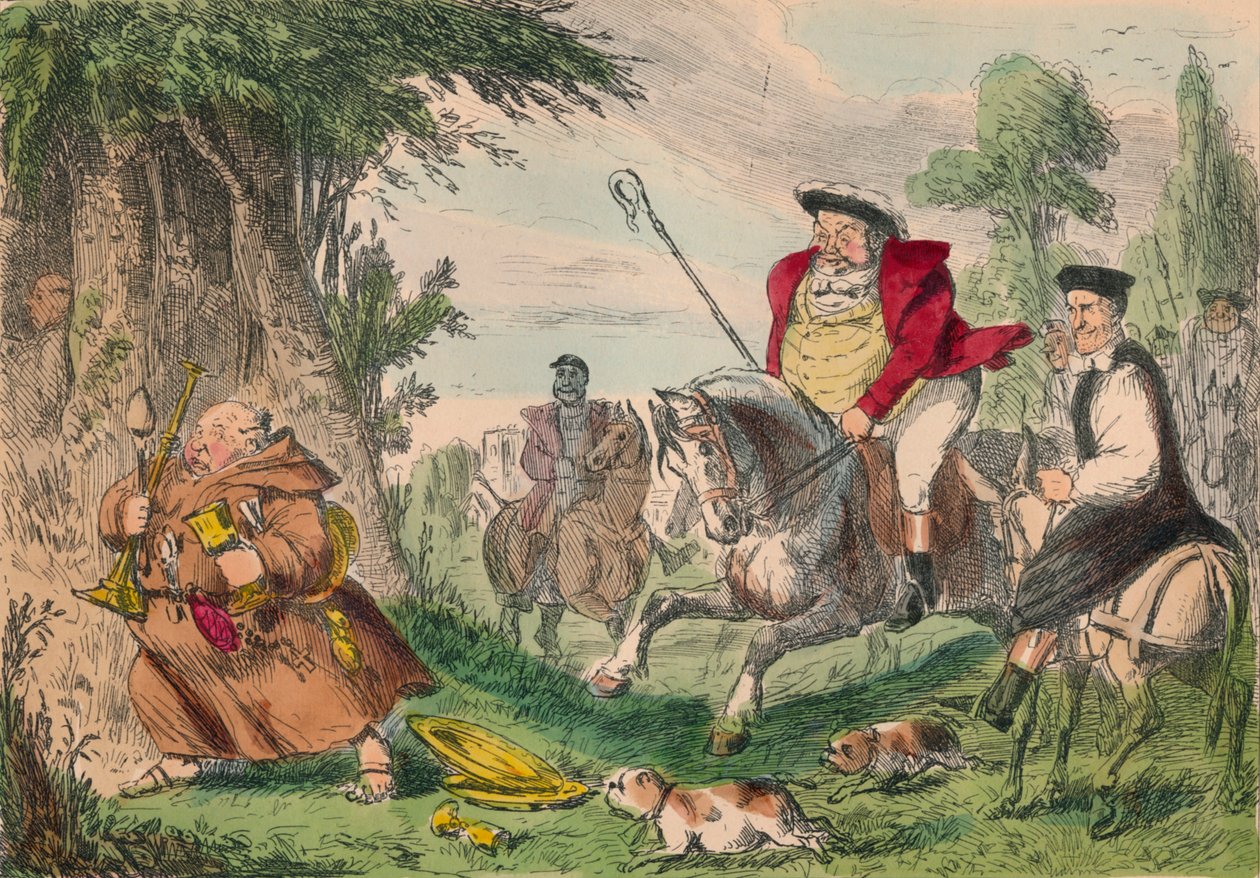 Henry VIII:n munkkimetsästys, 1850 tekijältä John Leech