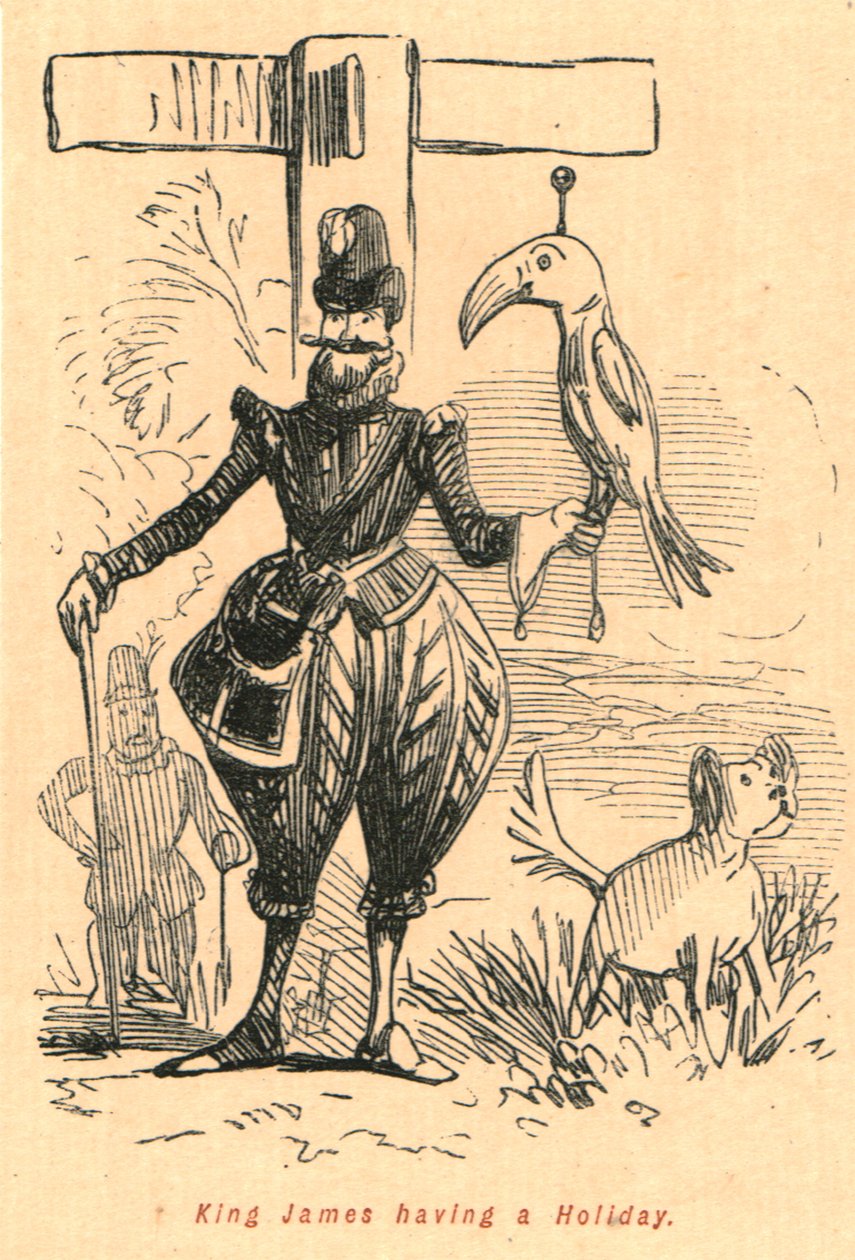 King James viettää lomaa, 1897. tekijältä John Leech