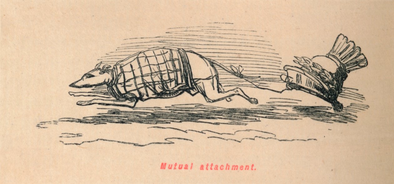 Keskinäinen kiintymys, 1852 tekijältä John Leech