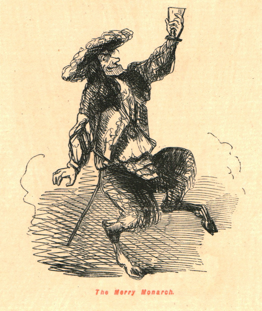 Iloinen monarkki, 1897. tekijältä John Leech