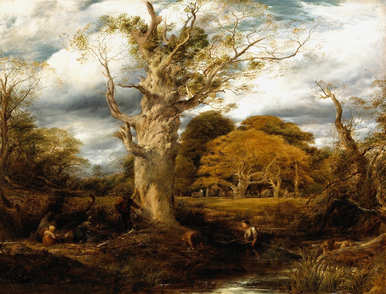 Puinen kohtaus, 1844 tekijältä John Linnell