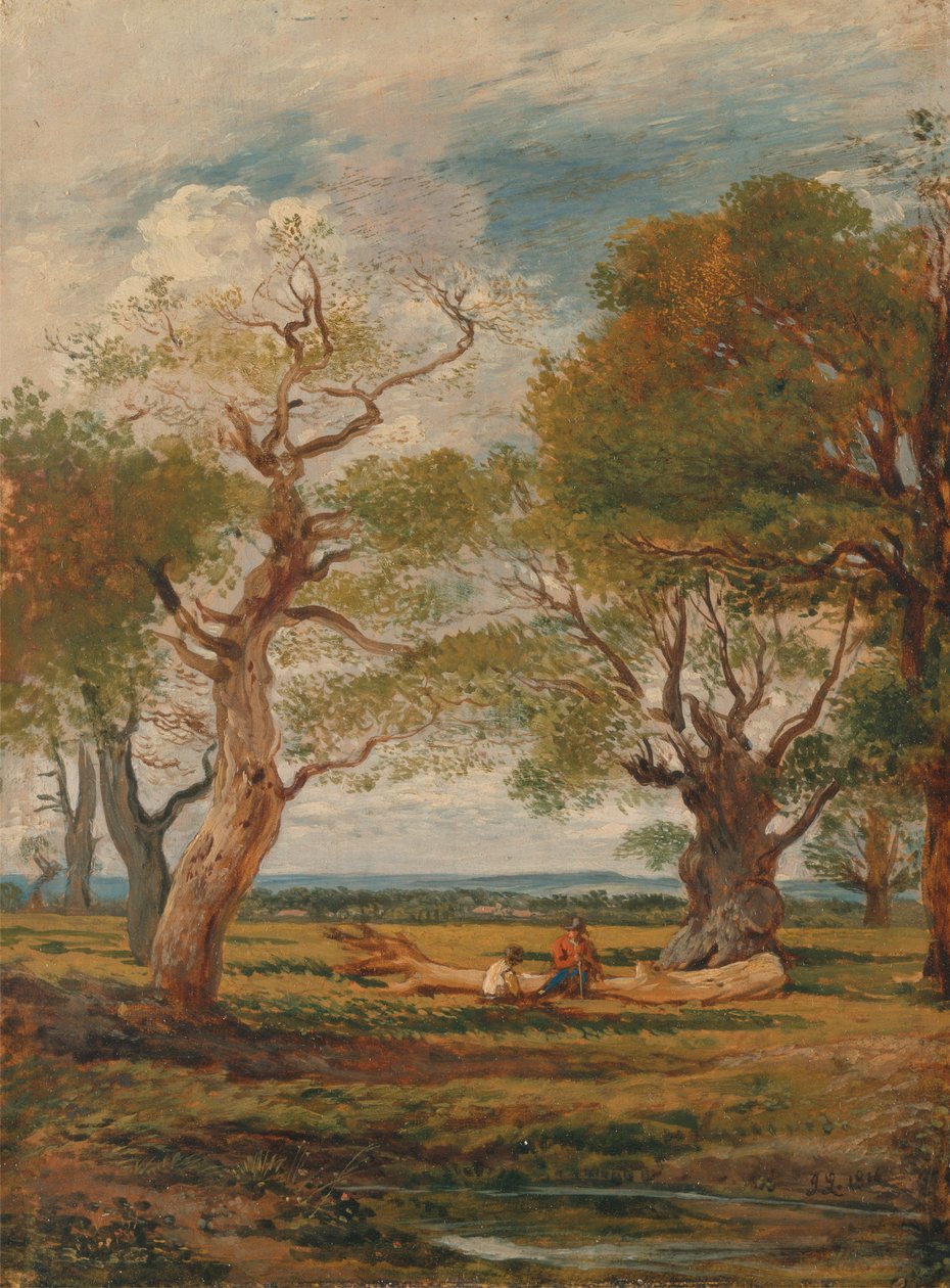 Maisema hahmoilla tekijältä John Linnell