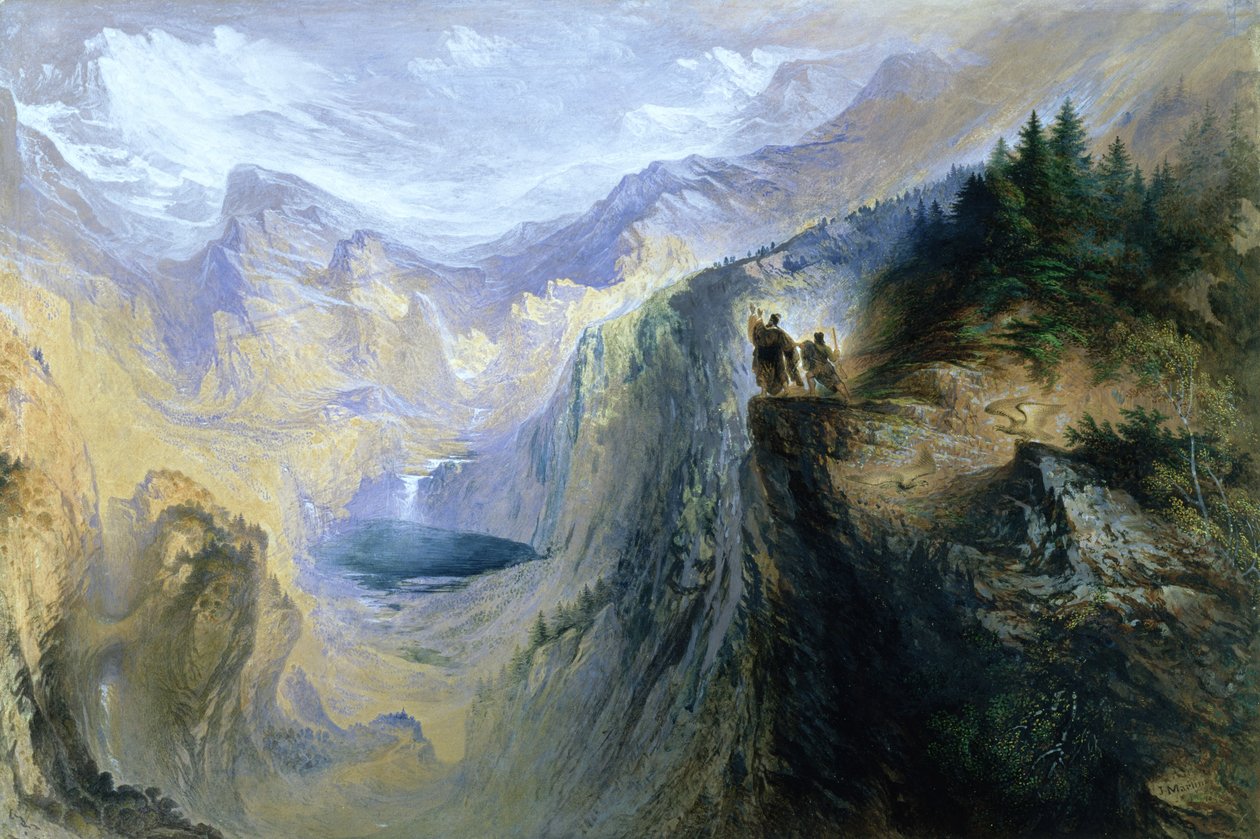 Manfred Jungfraulla, 1837 tekijältä John Martin