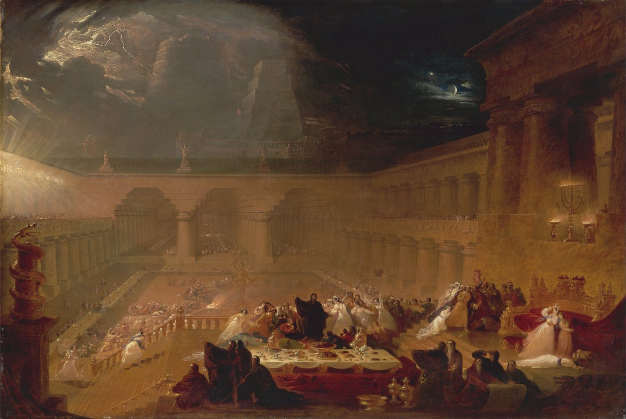 Belsassarin juhla 1820. tekijältä John Martin