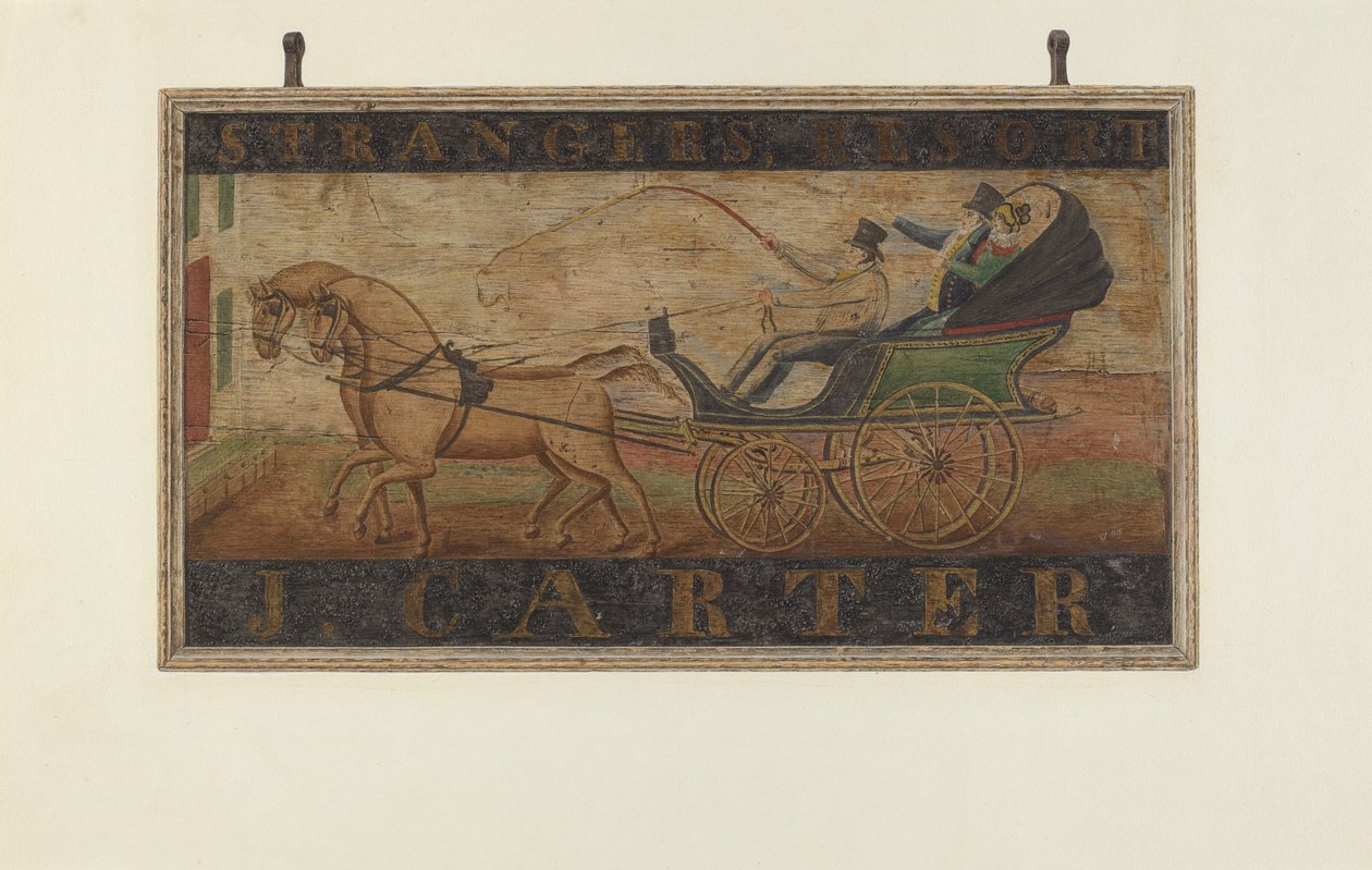Majatalokyltti: J. Carter verso, 1940. tekijältä John Matulis