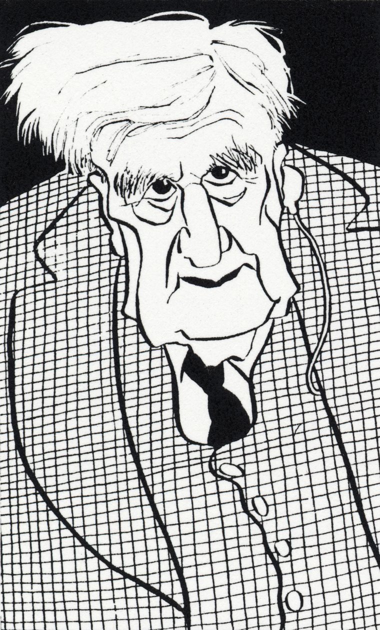 Ralph Vaughan Williams - karikatyyri tekijältä John Minnion