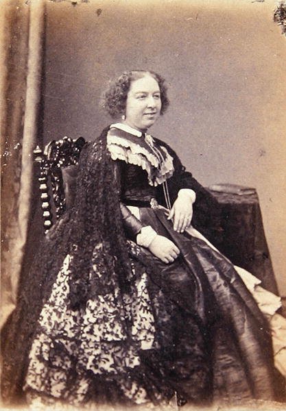 Louisa Pyne, noin 1860 (s/w-kuva). tekijältä John Moffat