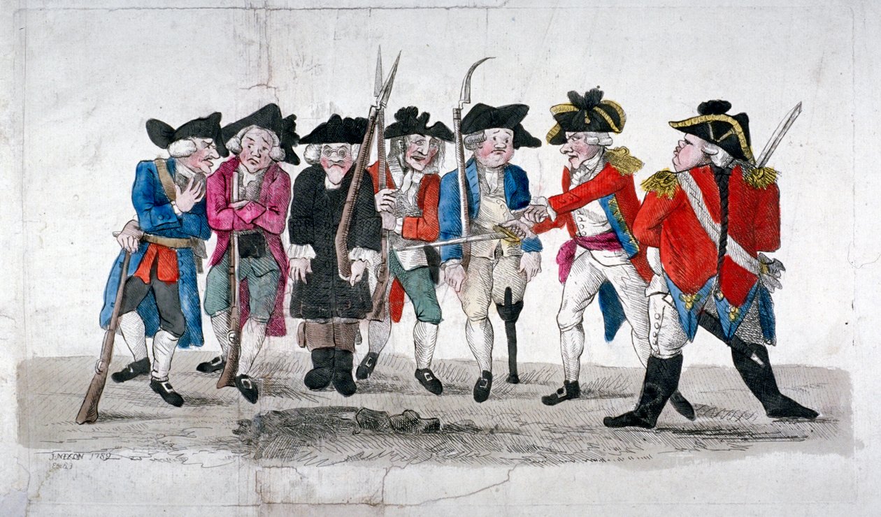 "City traind bands", 1789. tekijältä John Nixon