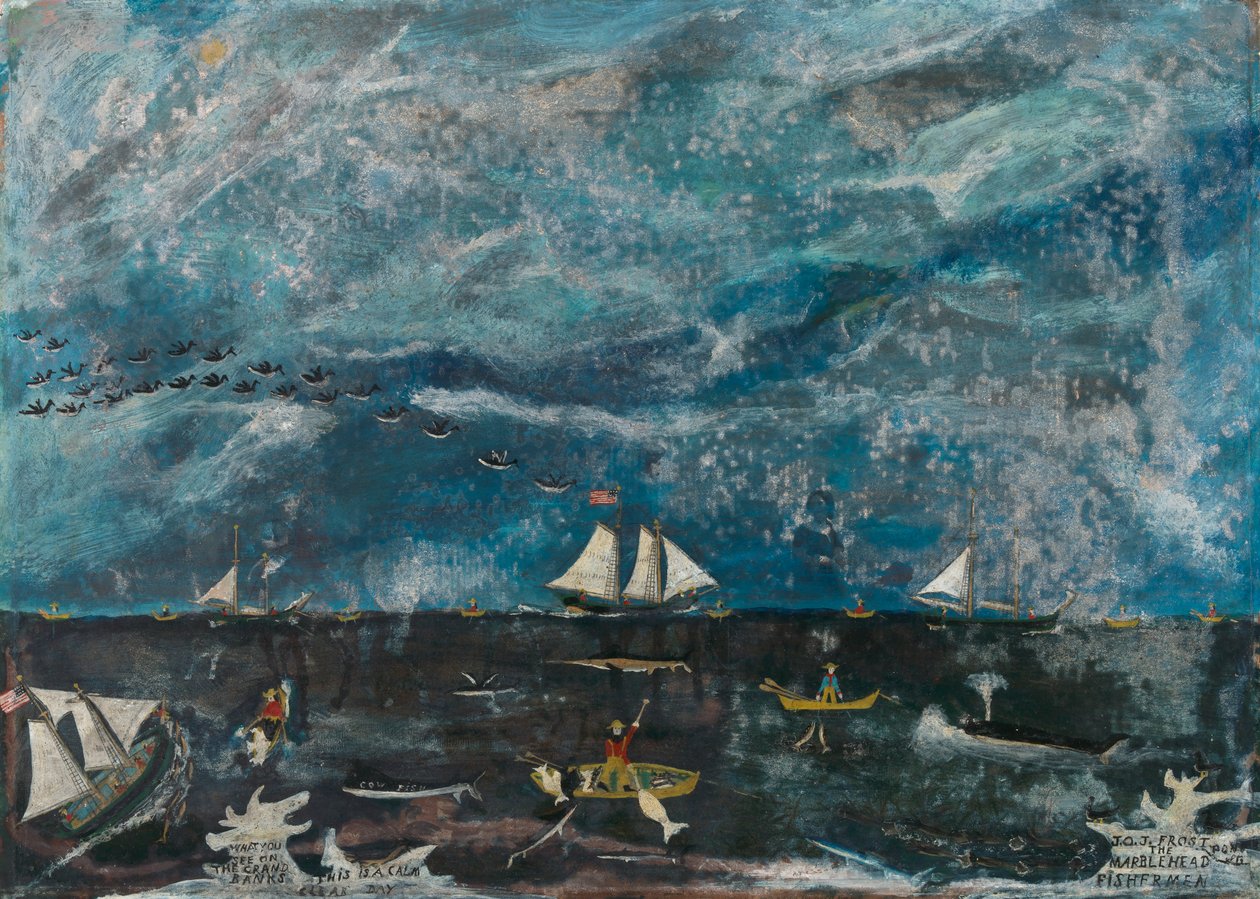 Marblehead Fishermen, n. 1922-1928. tekijältä John Orne Johnson Frost