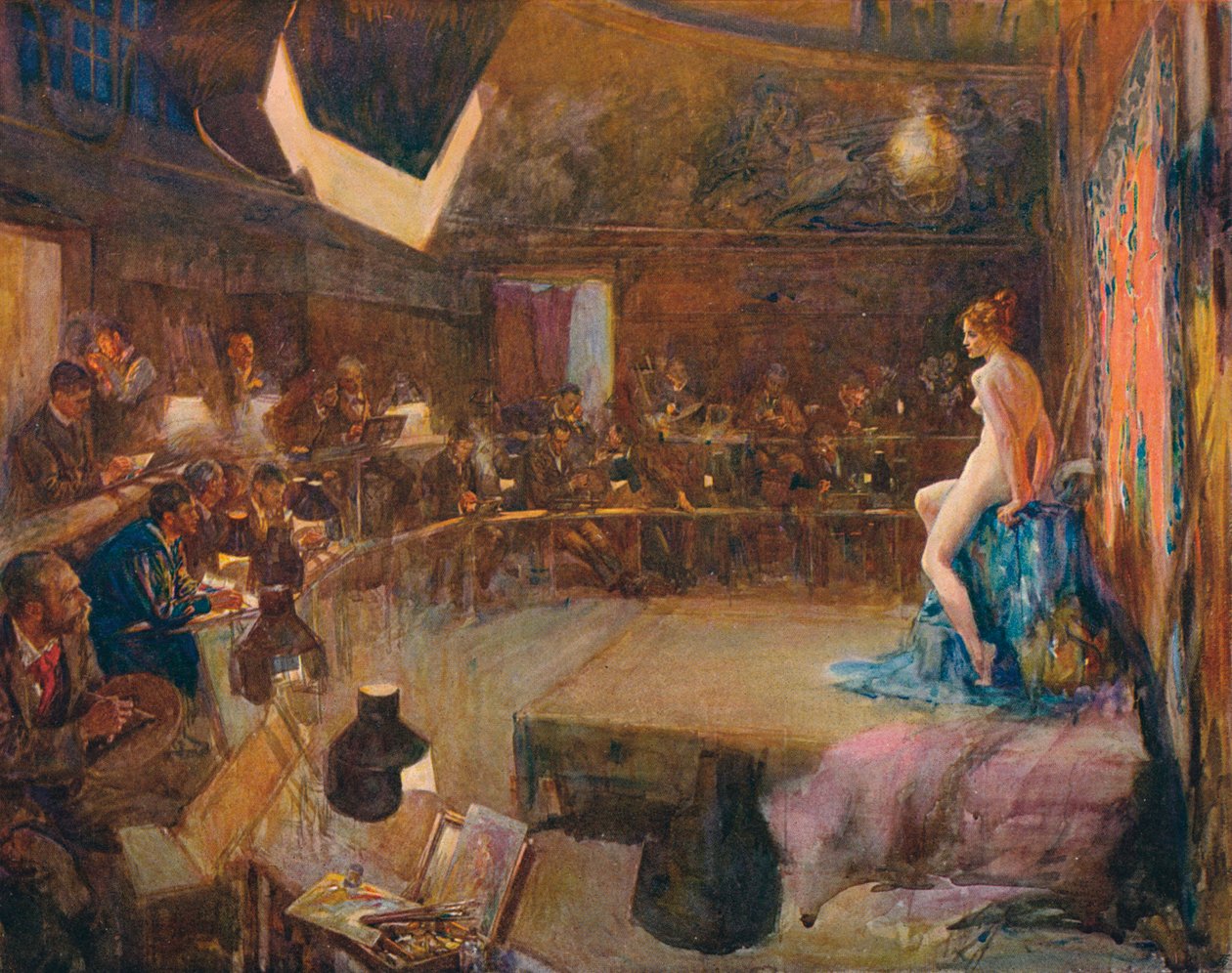 "Taidekoulu", 1884-1898, 1906. tekijältä John Percival Gulich