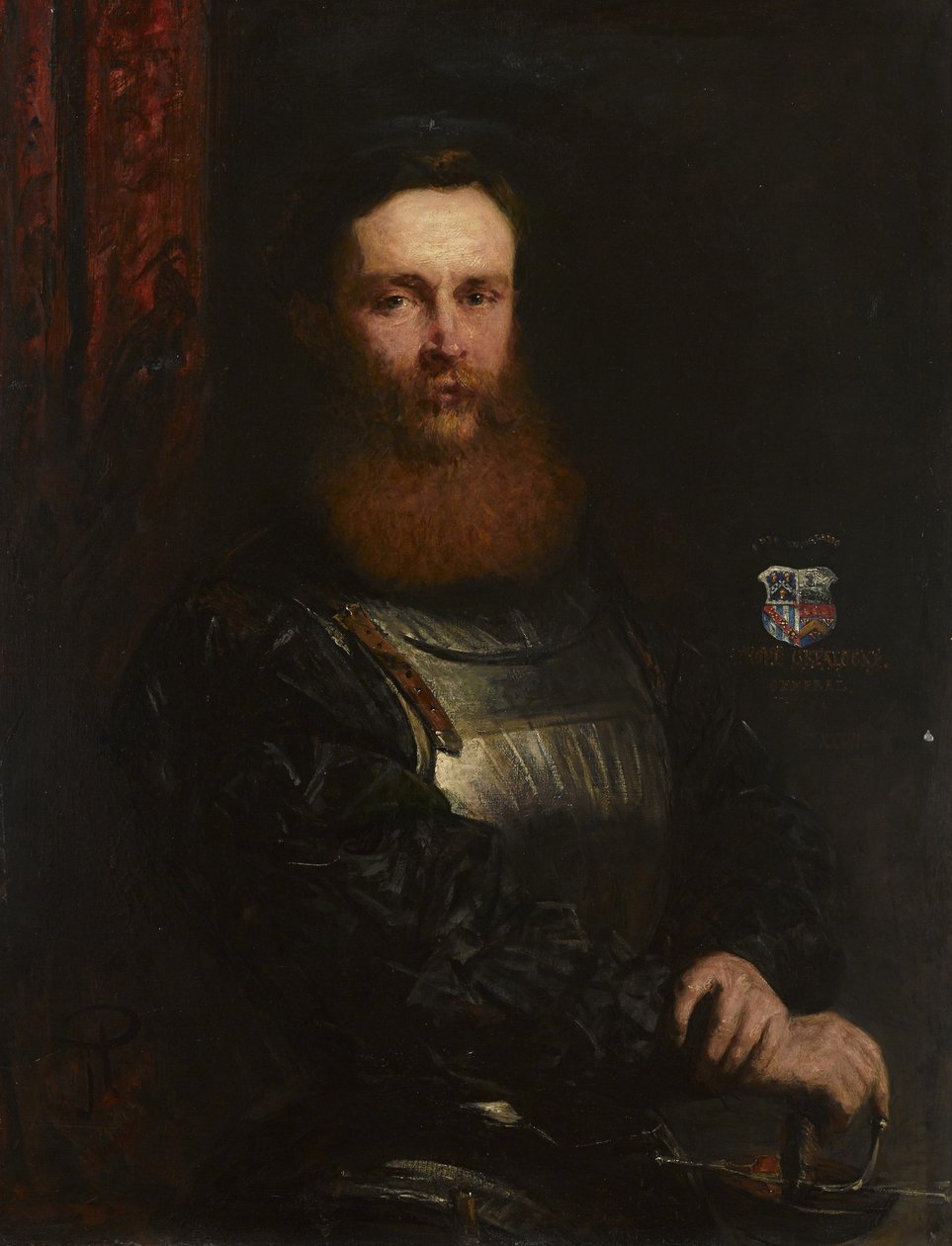 Tenente General Crealock (óleo sobre tela) finlandês tekijältä John Phillip