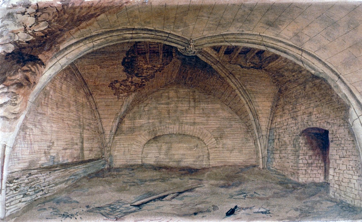 Pyhän Mikaelin krypta, Aldgate, Lontoo, 1876 tekijältä John Phillipps Emslie