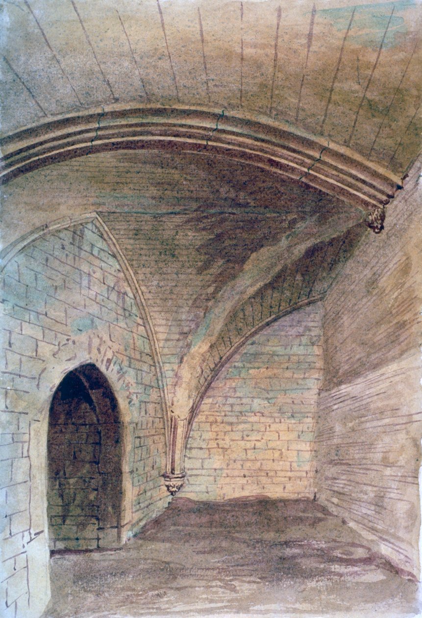 Pyhän Mikaelin krypta, Aldgate, Lontoo, 1876 tekijältä John Phillipps Emslie