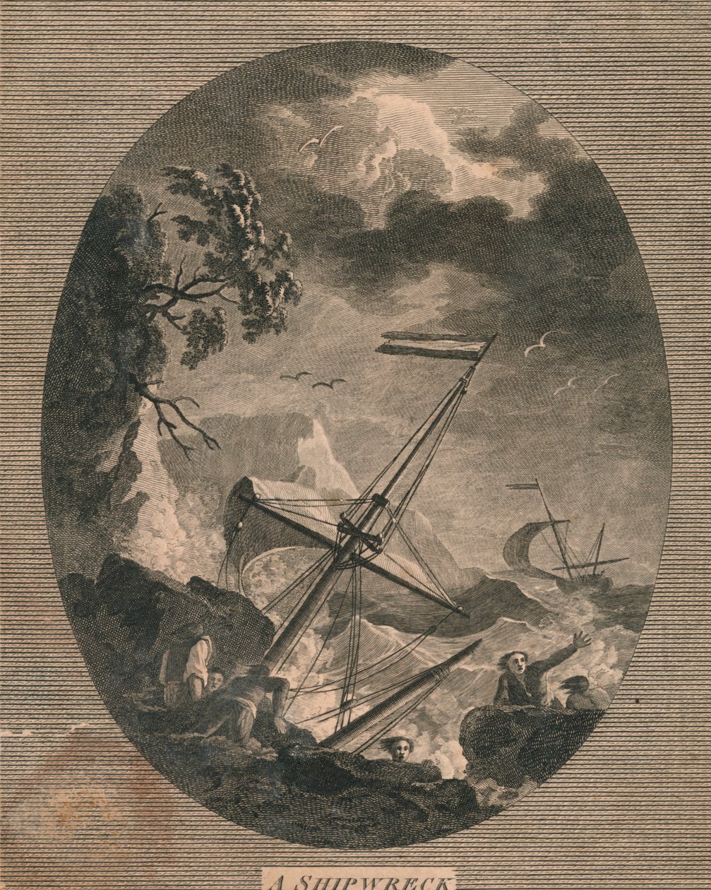 "Haaksirikko", 1773. tekijältä John Pye