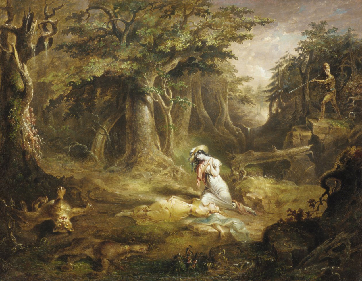 Nahkahousujen pelastus, 1832. tekijältä John Quidor