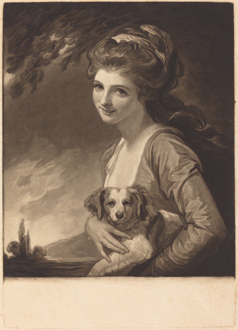 Lady Hamilton kuin luonto, julkaistu 1784. tekijältä John Raphael Smith