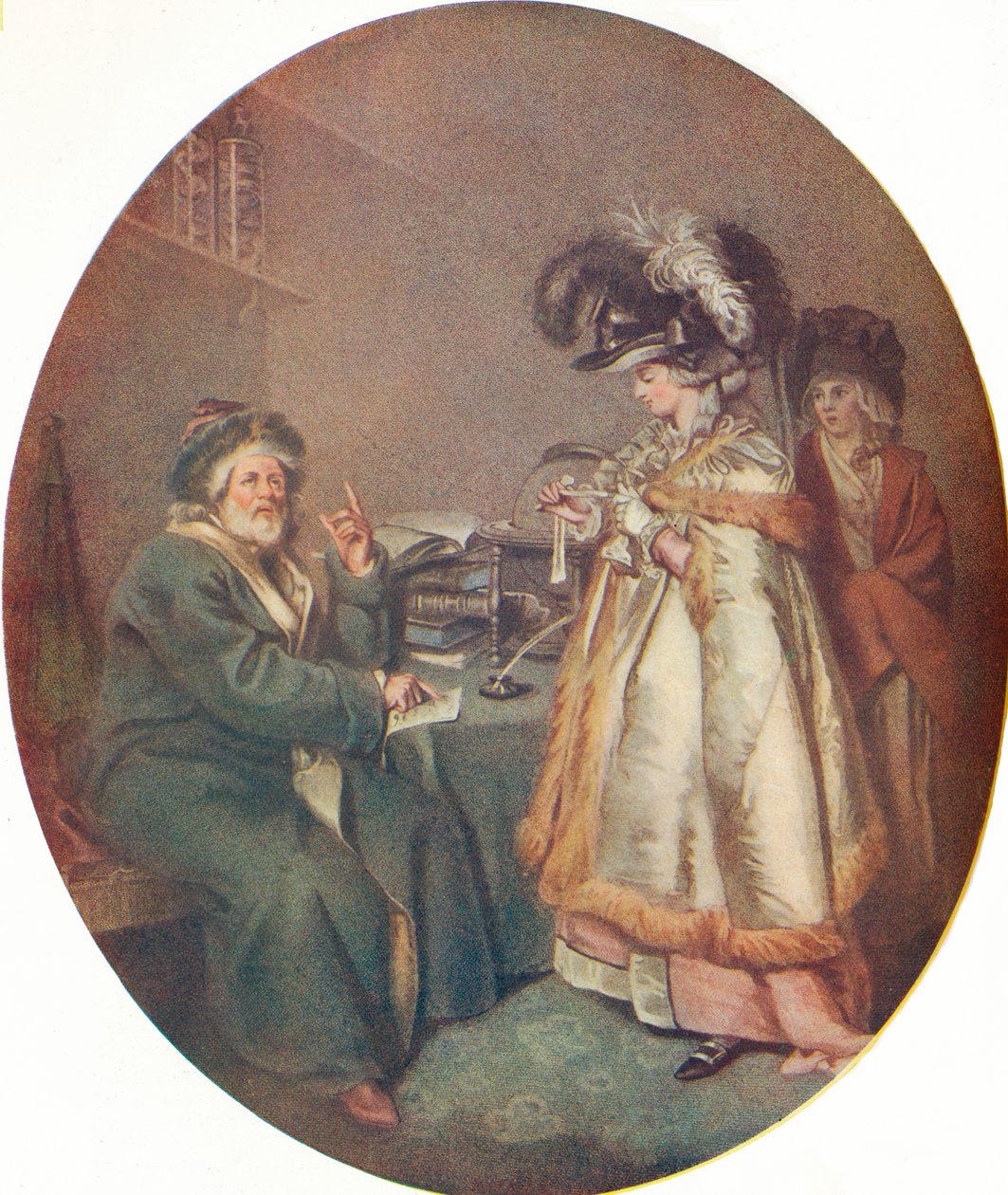 "Uskottava nainen ja astrologi", 1786 tekijältä John Raphael Smith