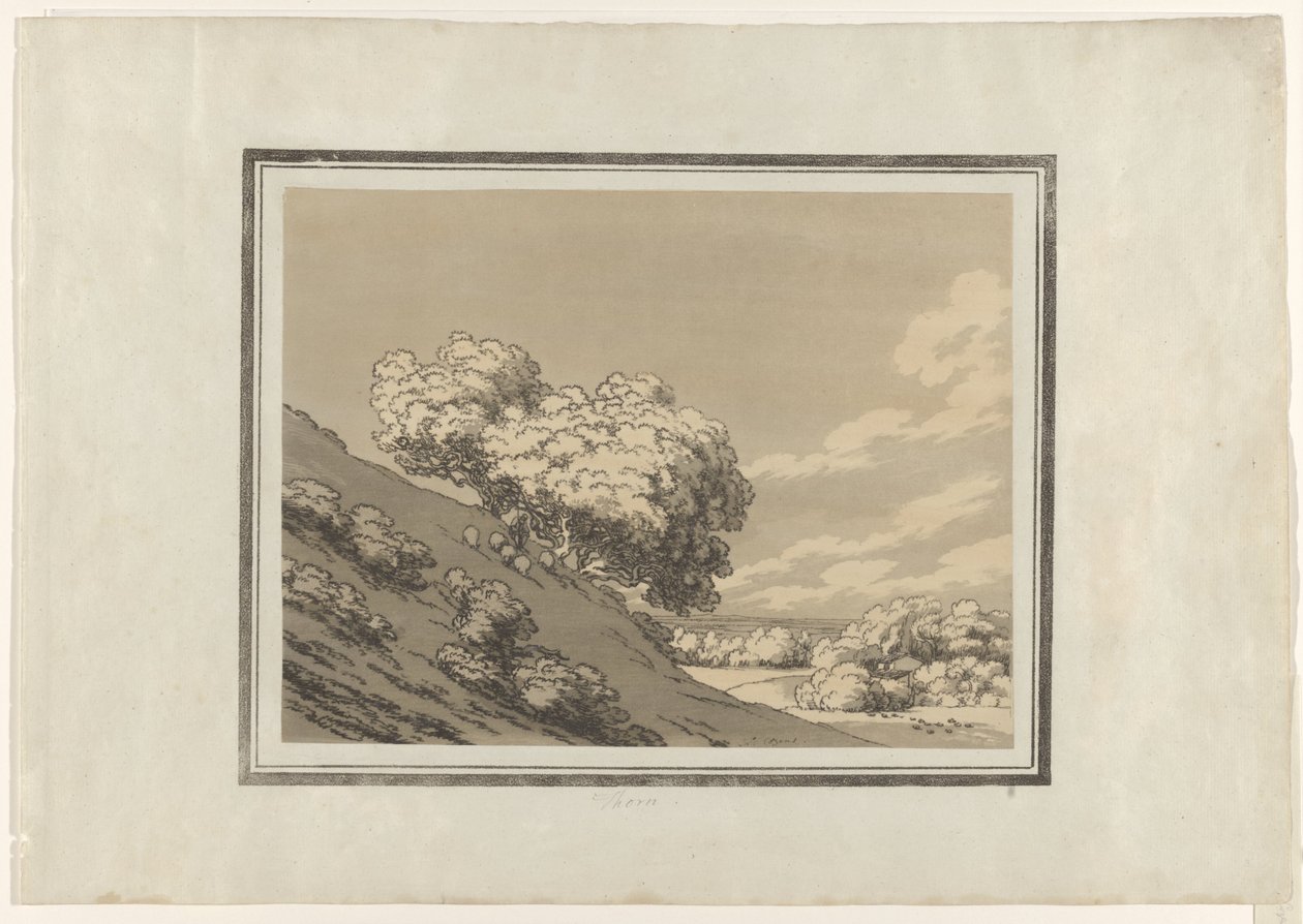 Piikki tekijältä John Robert Cozens (signed by artist)