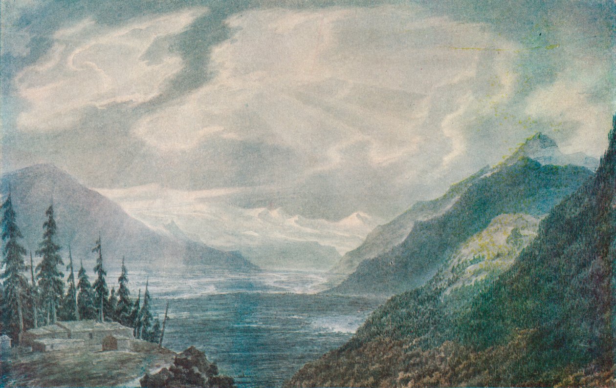 Alppien laakso, 1700-luku tekijältä John Robert Cozens