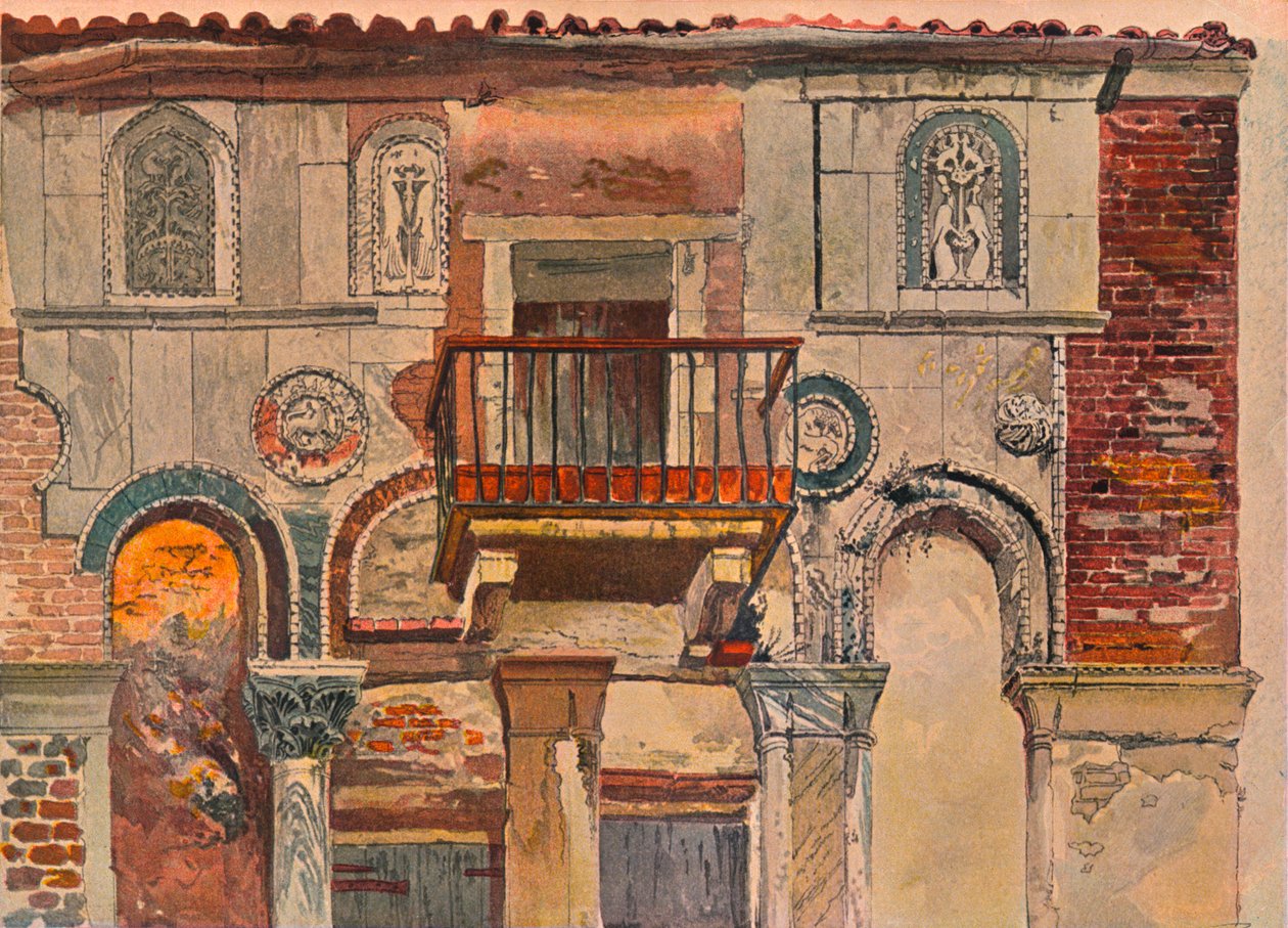 Fondaco De Turchi, Venetsia, 1853 tekijältä John Ruskin