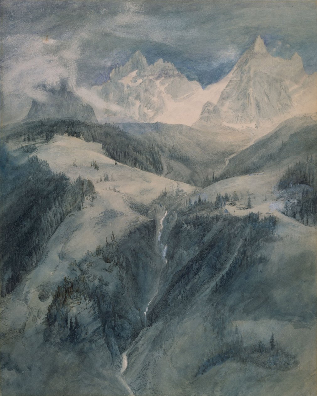 La Cascade de la Folie, Chamonix tekijältä John Ruskin