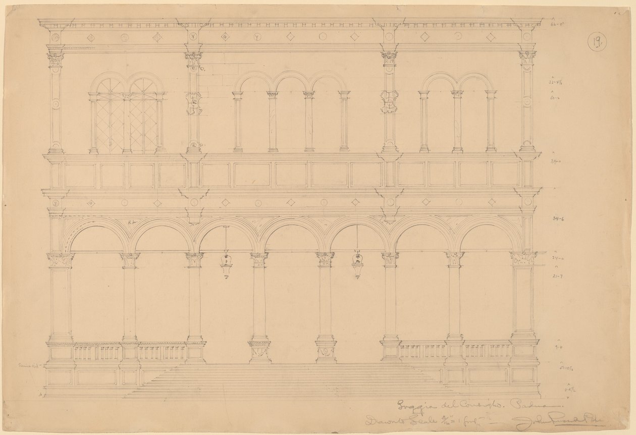 Neuvoston loggia, Padova tekijältä John Russell Pope