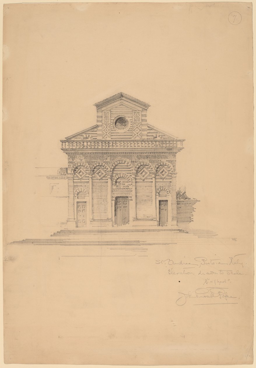 St. Andrea, Pistoia tekijältä John Russell Pope