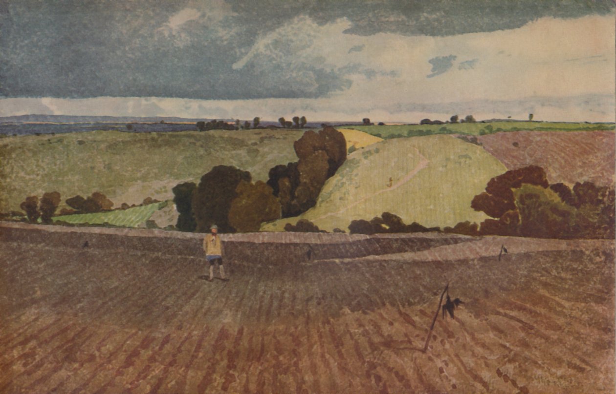 Kynnetty pelto, 1923 tekijältä John Sell Cotman